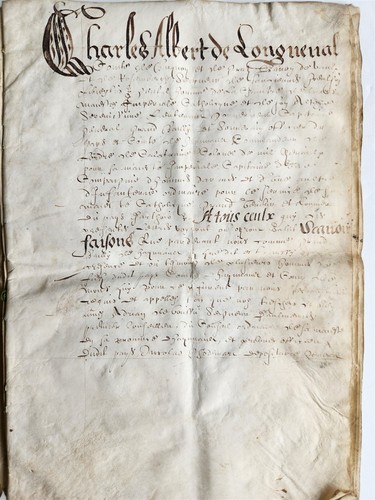 17th century MANUSCRIPT on
