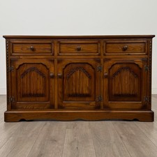 Antique 20th Century Good Quality Sideboard In Oak ( REF AF-4591 )