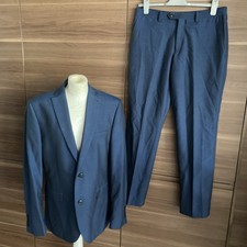 Next Men’s Blue Tonic 2 Piece Suit, Jacket 42’ Chest, Trousers W32’/L31’