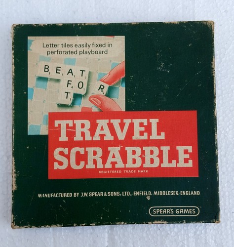 Vintage spears travel scrabble - vintage,