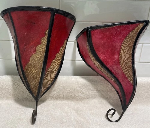 Pair parchment moroccan - of,