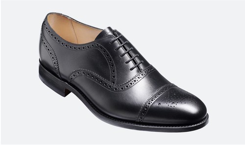 New barker black calf leather - new,
