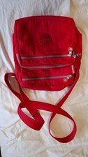 Kipling red cross body bag