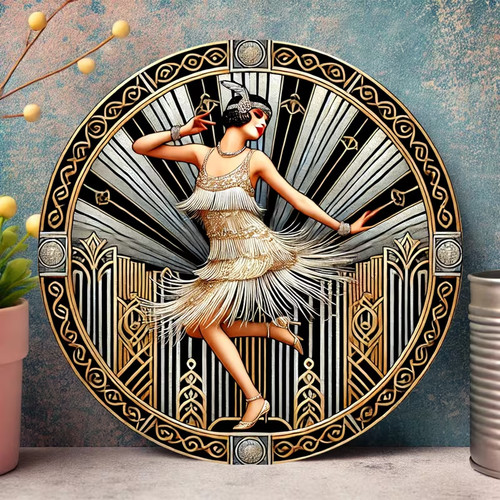1920 art deco flapper lady - 1920,