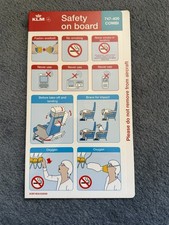 KLM B747-400 Combi Safety Card 