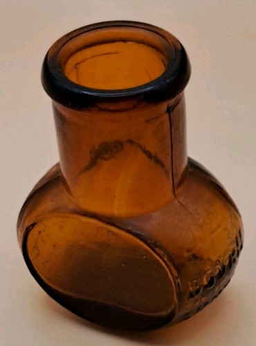Vintage amber glass bovril - vintage,