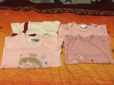 Four Girls Sleepsuits, 1-2 Months, F&F, Ergee and George.