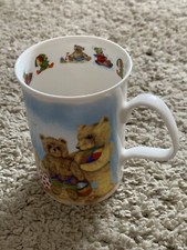 Roy Kirkham Playtime Winter Teddy Bear Fine Bone China Mug England 1993 VGC
