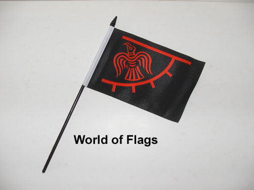 Raven viking flag 4 - flag, 6"