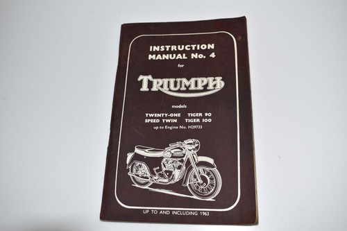 Triumph instruction manual 4 - instruction,