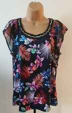 Womens  RICKMAN  Top  Blouse  Multicoloured  Size  M UK 12/14