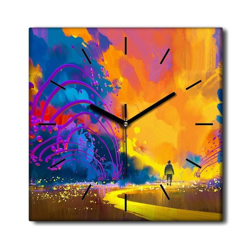 Canvas clock print photo - print, man