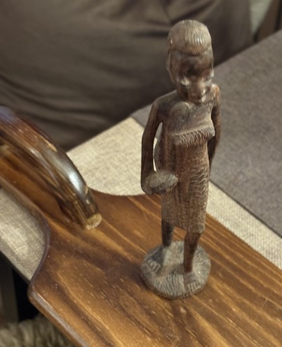Vintage african figure carved - vintage,