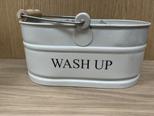 Garden Trading Wash Up Tidy Tin, Chalk & Bucket, Chalk RRP45