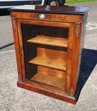 ANTIQUE VICTORIAN WALNUT PIER CABINET  DISPLAY CABINET        DELIVERY AVAILABLE