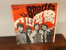 Beatles Signed 45 Get Back