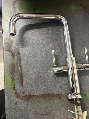 Grohe swan neck kitchen tap - grohe,
