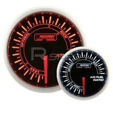 Prosport 52mm AFR Smoked Amber / White Air Fuel Ratio Gauge - Ex Demo