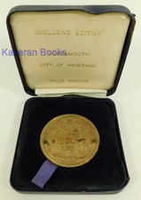 Vintage Exclusive Edition Portsmouth City Of Heritage Bronze Medallion & Box