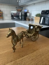 Vintage brass horse and - vintage,