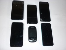 Job Lot 6 Mobile Phones Untested Huawei Samsung etc.