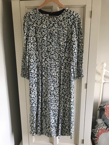 Hobbs navy and cream floral
