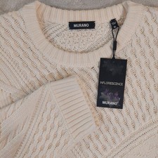 Murano Mens Cream Cable Knit