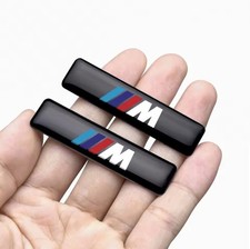 2x M Sport 3D Gel Domed Epoxy Badge Emblem Styling Sticker Fits BMW 14mm*60mm