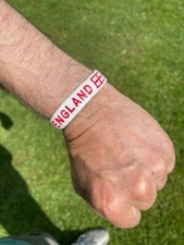 ENGLAND wristband  -12 wristbands for only £6.99!! Fast posting.