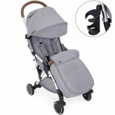 Ickle Bubba Globe Max Stroller in Grey on Silver Pram Buggy