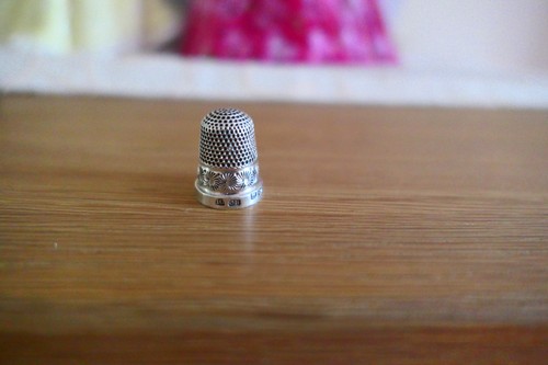 Silver thimble lot - thimble,