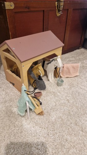 Tenderleaf toys wooden stable - toys,
