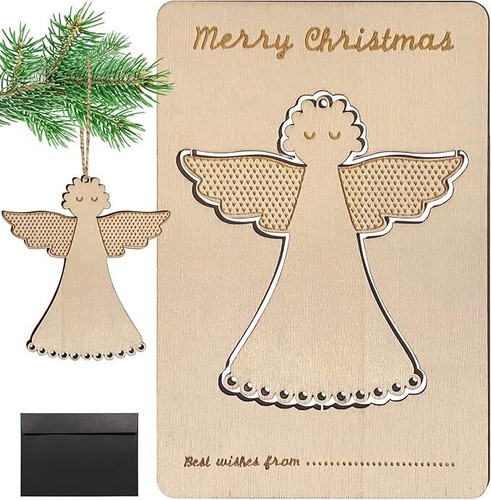 Premium wooden card - wooden, with