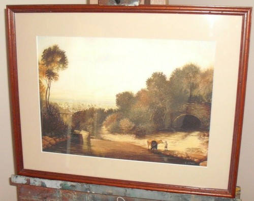 Watercolour landscape painting - watercolour,