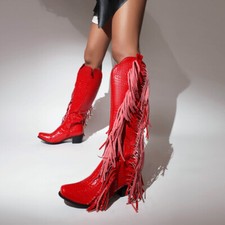 Women Tassel Fringe Zipped