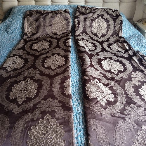 Lined damask curtains long - lined,