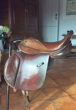 15” English leather, spring