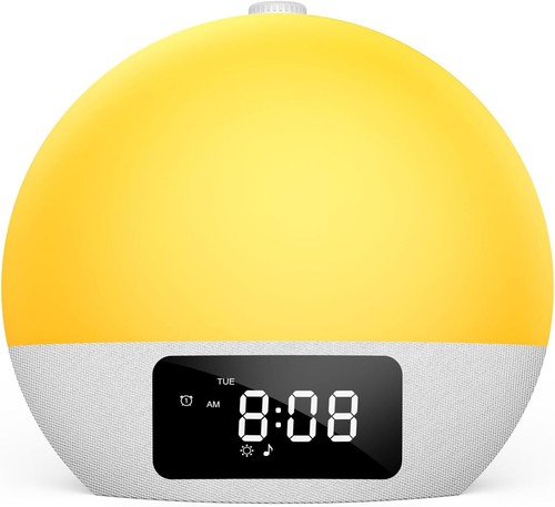 Alarm clock wake light with - light,