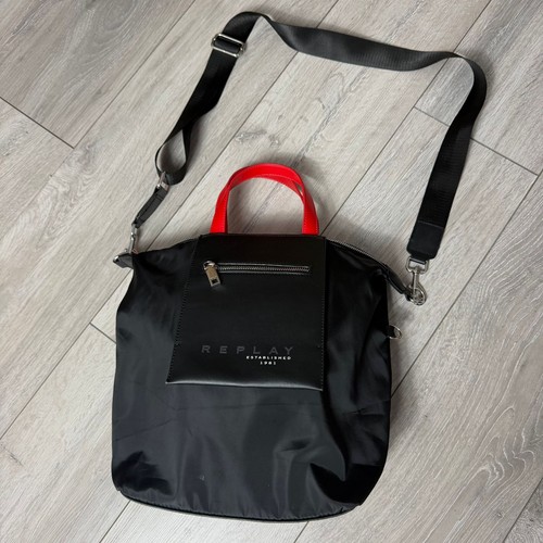 Replay black nylon crossbody - replay,