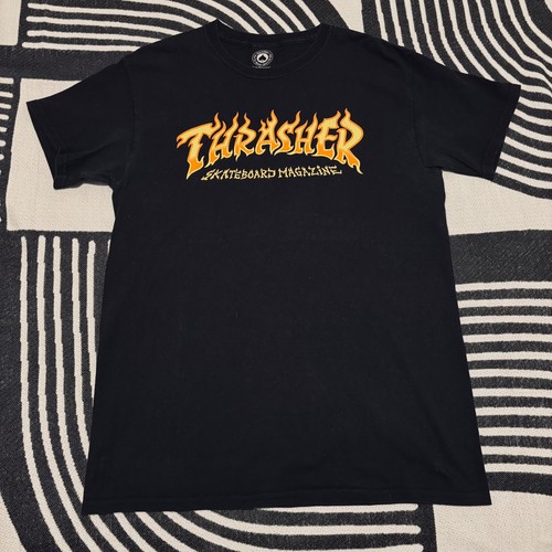 Thrasher flame print logo - thrasher,