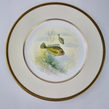 20th Century Minton 9" Plate Fish Painted By L Sumner Corkwing Wrasse #9