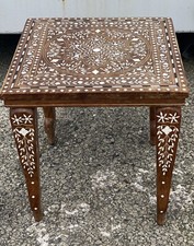 Indian handmade carved inlaid - indian,