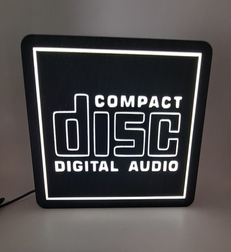 1980 compact disk logo sign - 1980's,