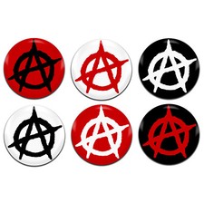 6x Anarchy Symbol Punk Various