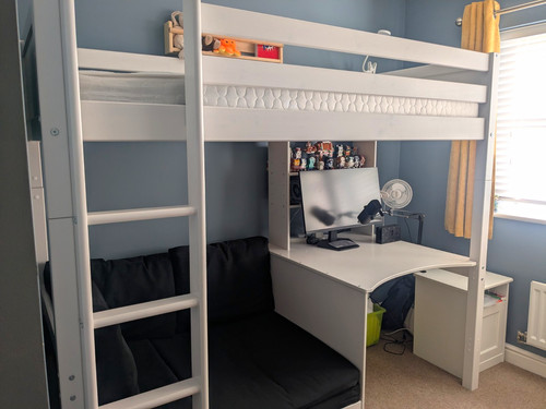 White high sleeper bed - sleeper,