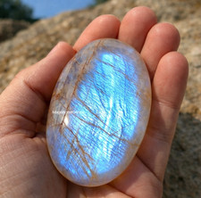 Healing Moonstone Palm Stone