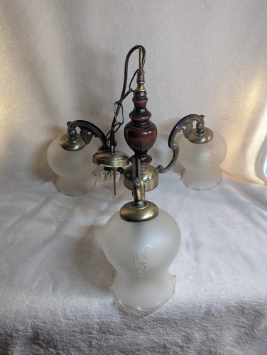 Vintage wooden brass arm - 3,