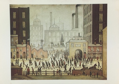 Vintage postcard lowry - l.s.,