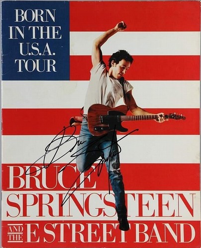 Bruce springsteen signed born - springsteen,