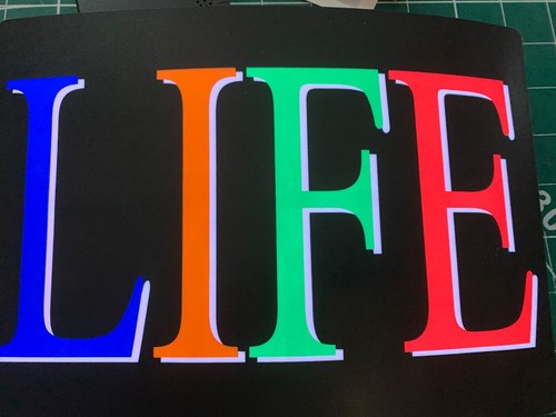 Colourful life flashing t - ,